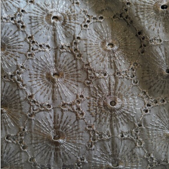 Tulle Eyelet sleeveless Peter Pan collar top size L - Picture 7 of 12